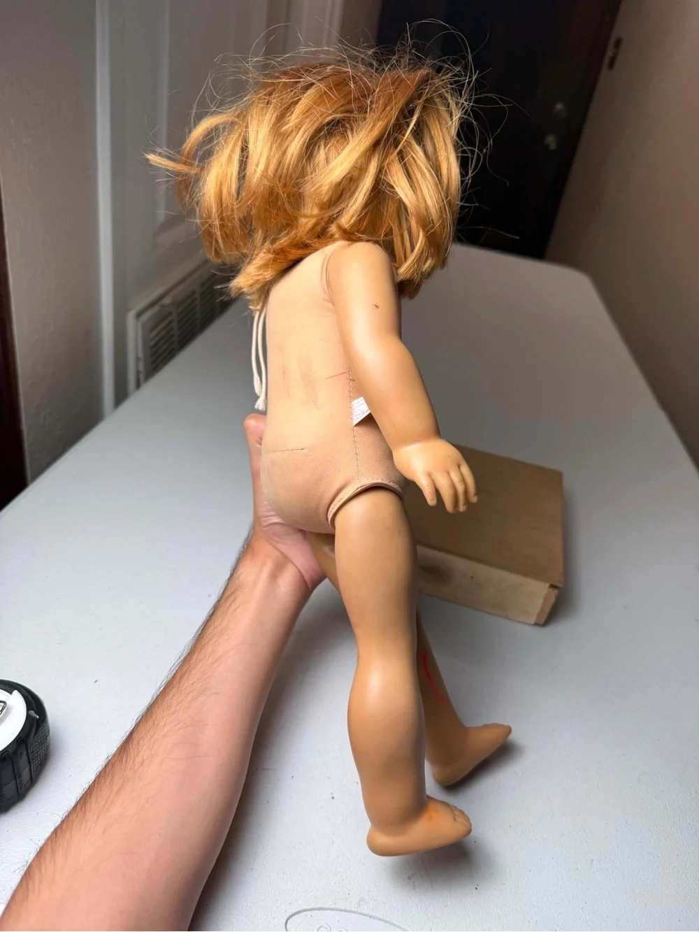 American Girl doll with freckles